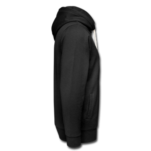 Unisex Hoodie med sjalkrage Svart Backprint