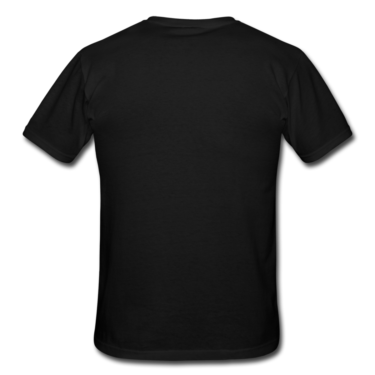 T-skjorte Herre Sort/Gul - Frontprint